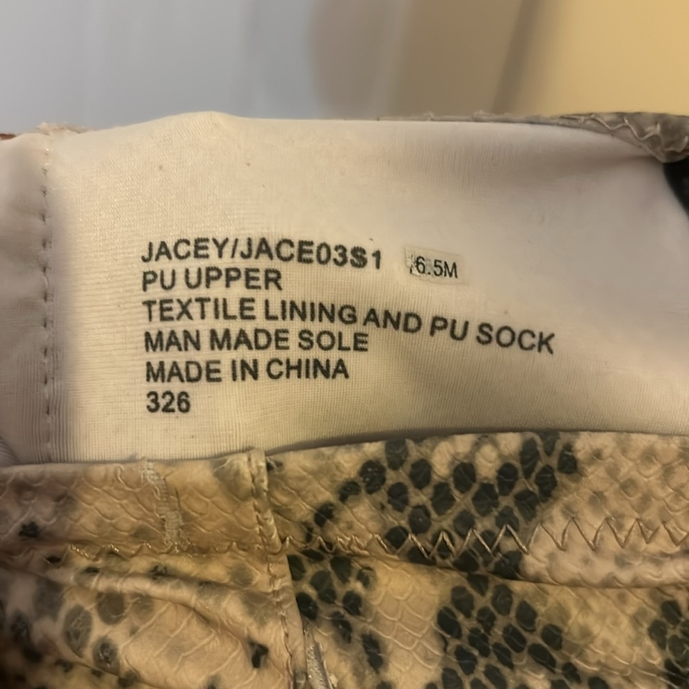 Steve Madden thigh high snake skin boots. - Picture 6 of 6
